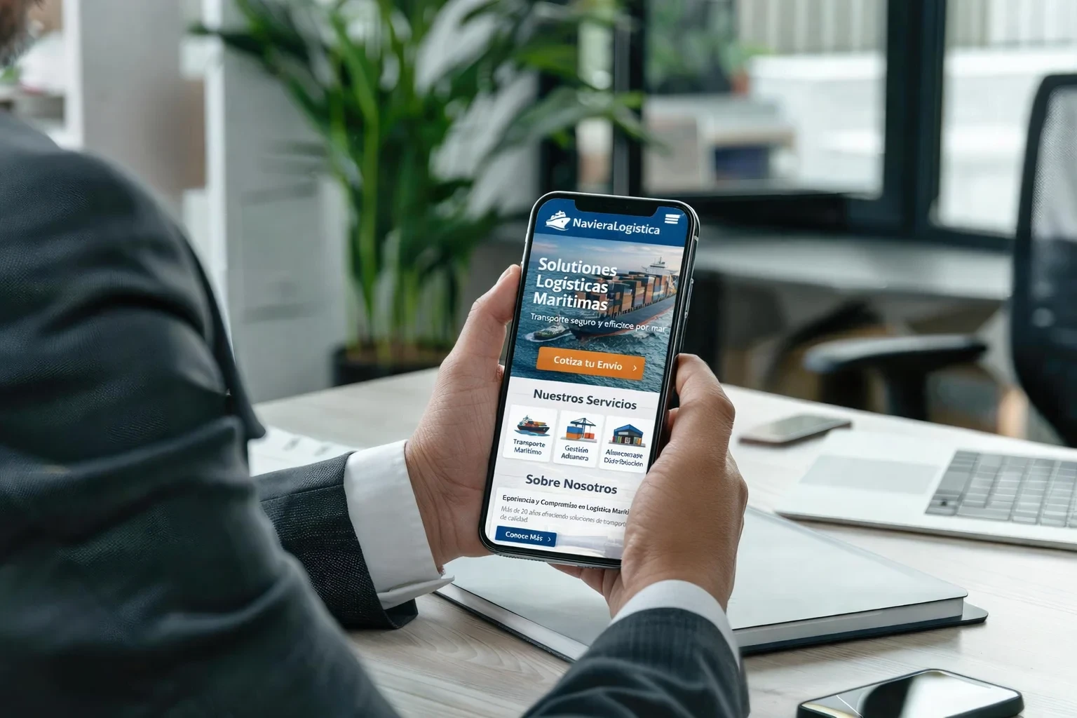 Hombre con teléfono